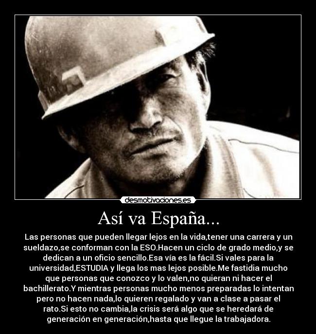 carteles espana trabajo desmotivaciones