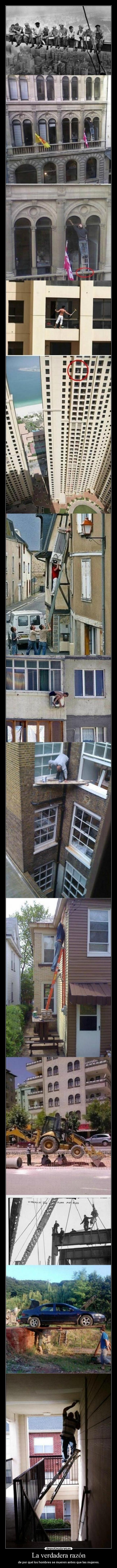 La verdadera razón - de por qué los hombres se mueren antes que las mujeres.