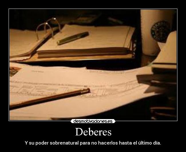 Deberes - 