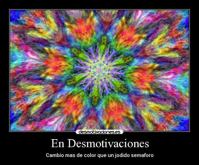 En Desmotivaciones - Cambio mas de color que un jodido semaforo