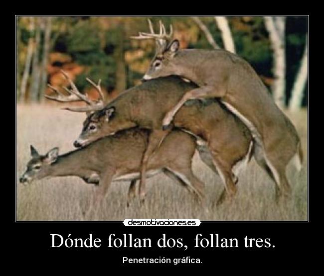 Dónde follan dos, follan tres. - 