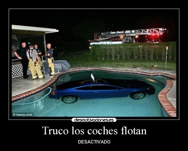 Truco los coches flotan -