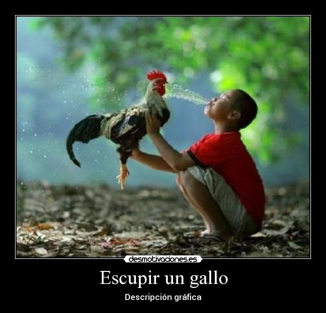 Escupir un gallo -