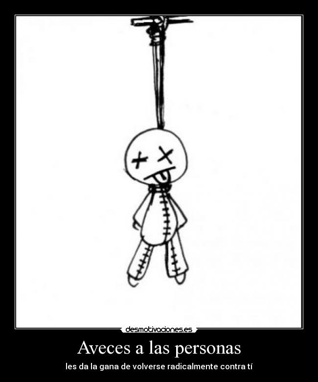 Aveces a las personas -