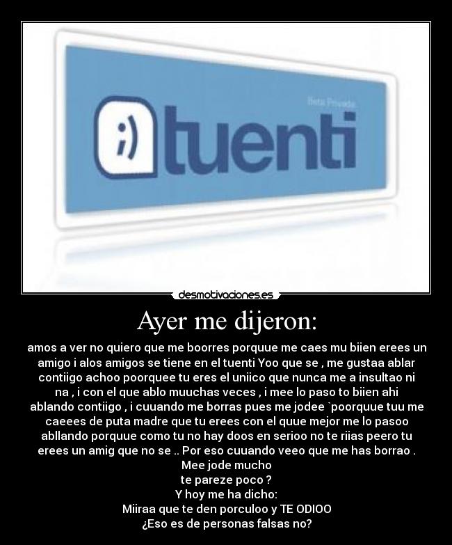 carteles personas falsas desmotivaciones