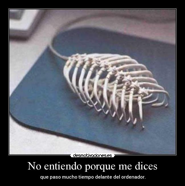 No entiendo porque me dices - 