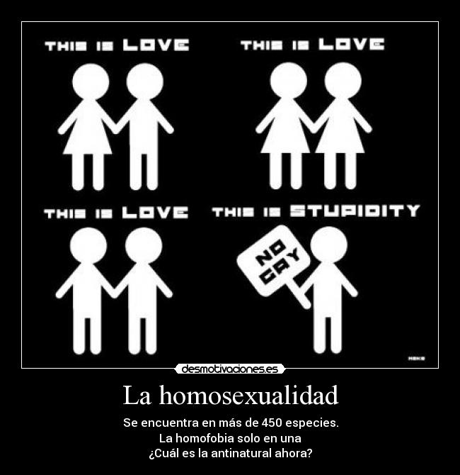La homosexualidad -