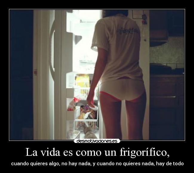 La vida es como un frigorífico, - 