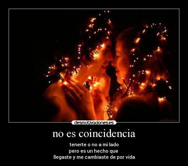 no es coincidencia -
