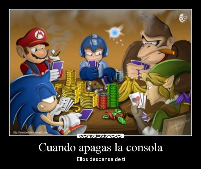 carteles darcunioxd dscansa consola juegos desmotivaciones