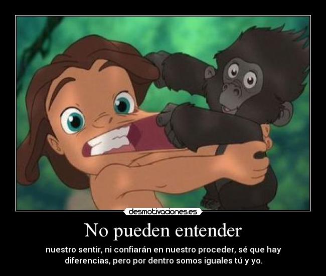 No pueden entender -
