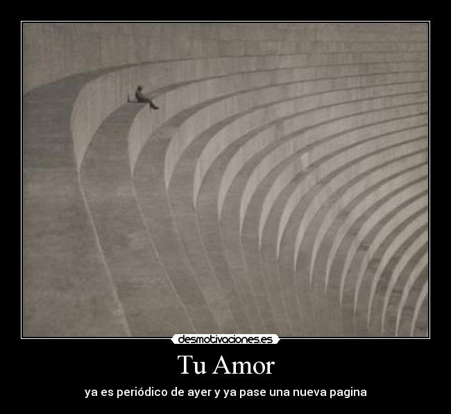 Tu Amor - ya es periódico de ayer y ya pase una nueva pagina