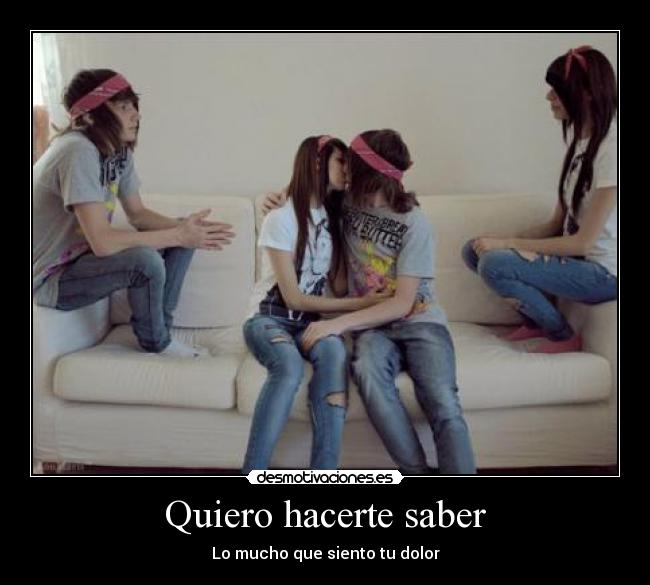 Quiero hacerte saber - 