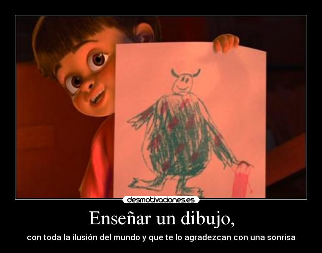 Enseñar un dibujo, -