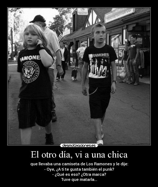 El otro día, vi a una chica - 