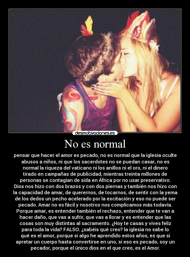 No es normal -