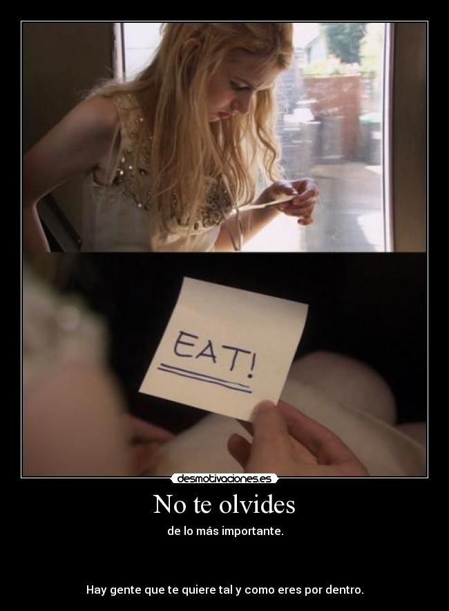 No te olvides - 