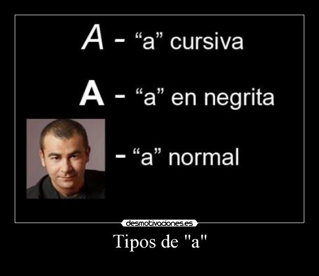 Tipos de a - 