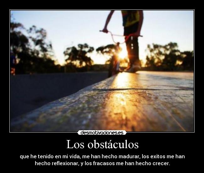 Los obstáculos -