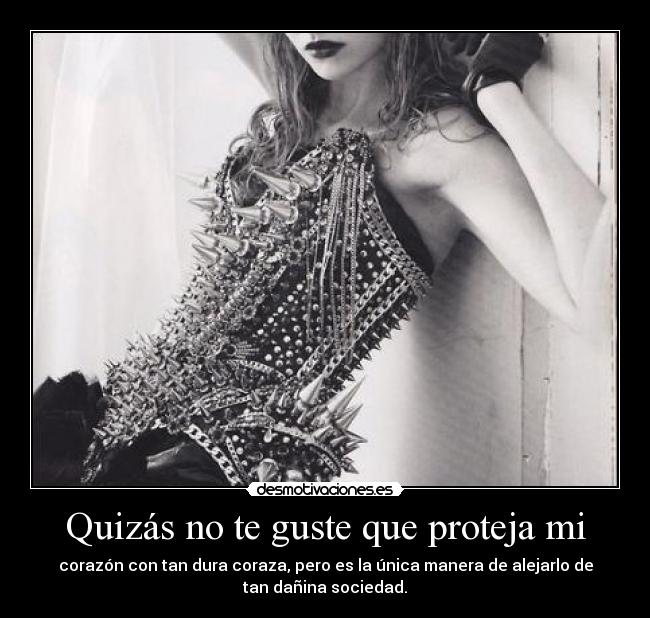 Quizás no te guste que proteja mi - 