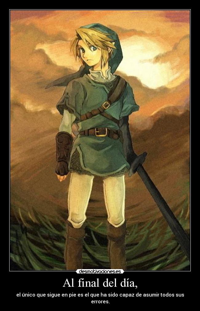 carteles thelegendofzelda link desmotivaciones