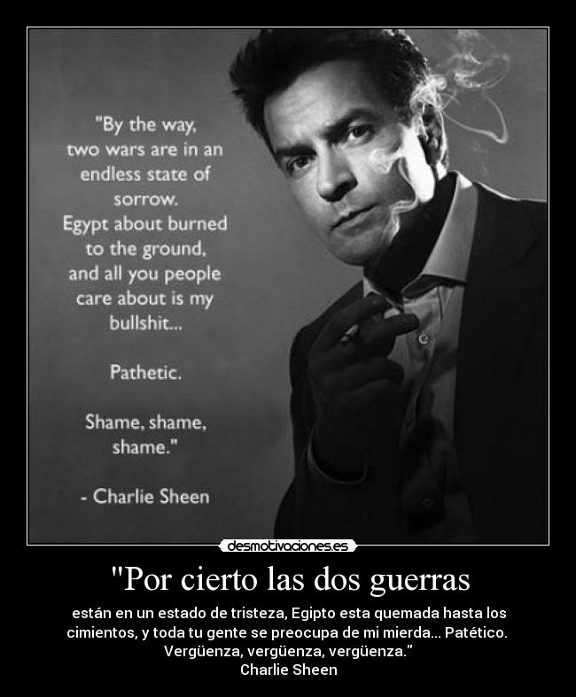 Por cierto las dos guerras -