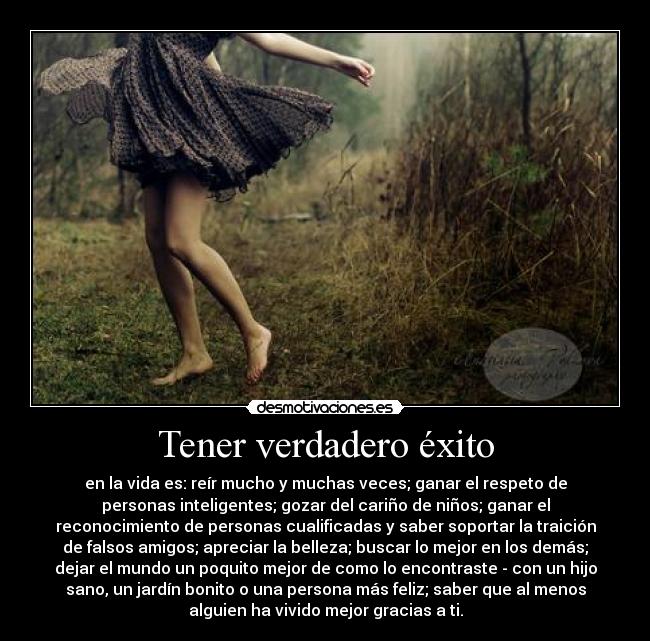 Tener verdadero éxito - 