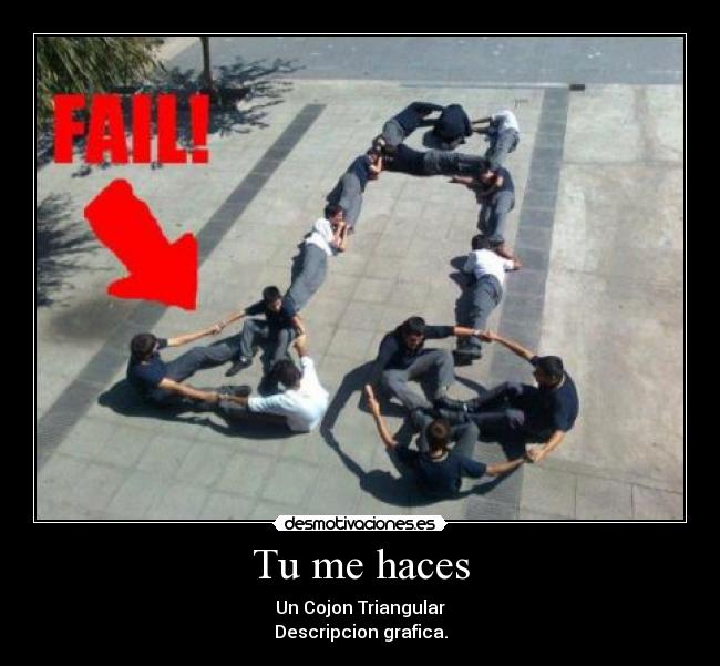 Tu me haces - Un Cojon Triangular
Descripcion grafica.