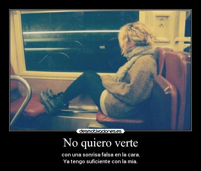 No quiero verte - 