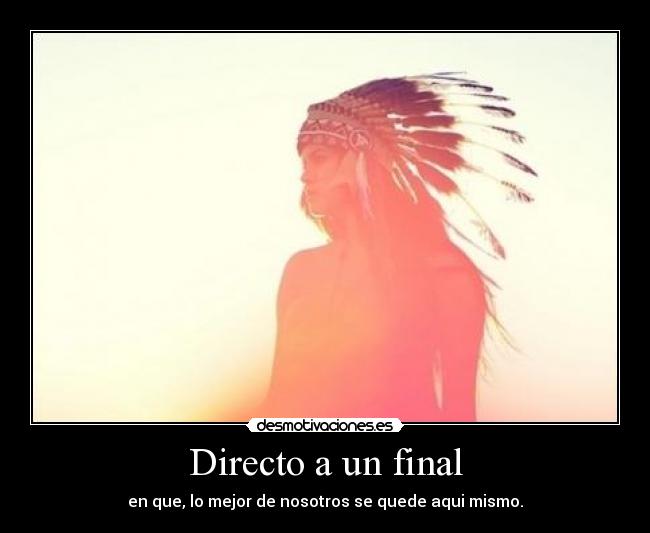 Directo a un final - 
