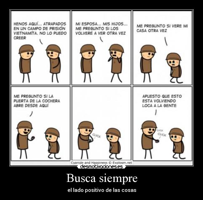 Busca siempre - el lado positivo de las cosas