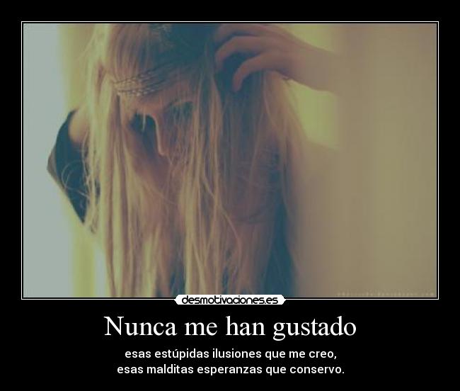 Nunca me han gustado -