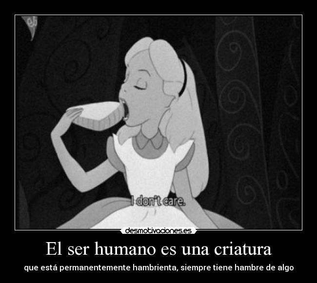 El ser humano es una criatura -