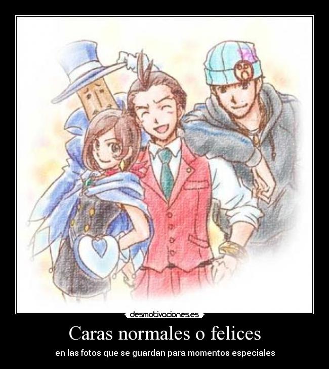 Caras normales o felices -