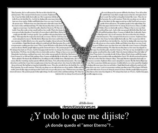 ¿Y todo lo que me dijiste? - 