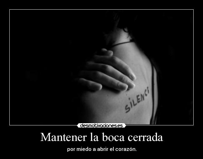 Mantener la boca cerrada - 