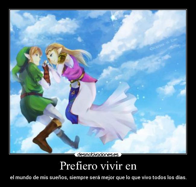 carteles link zelda thelegendofzelda prefiero vivir desmotivaciones