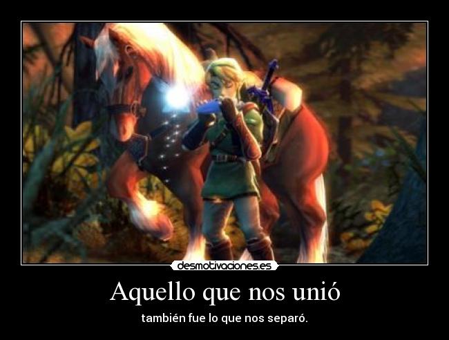 carteles thelegendofzelda ocarina time link epona desmotivaciones