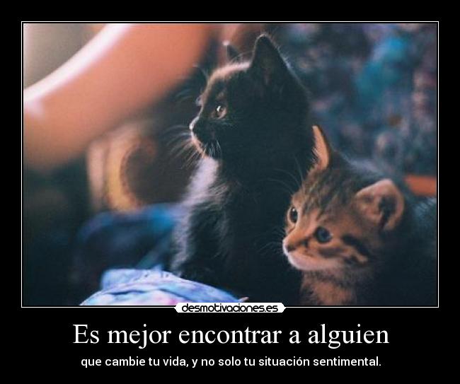 Es mejor encontrar a alguien - 