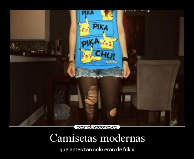 Camisetas modernas -