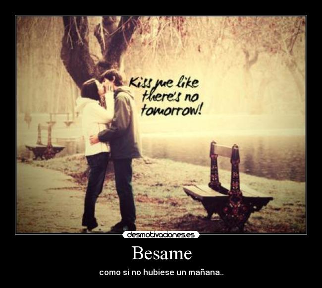 carteles besamee desmotivaciones