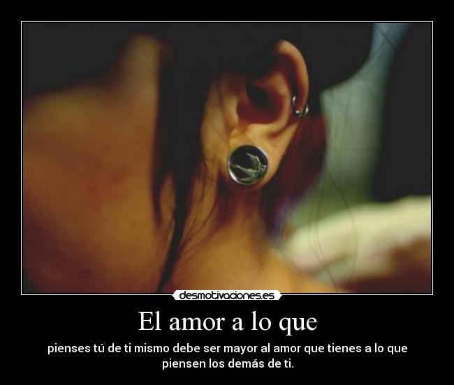 El amor a lo que - 
