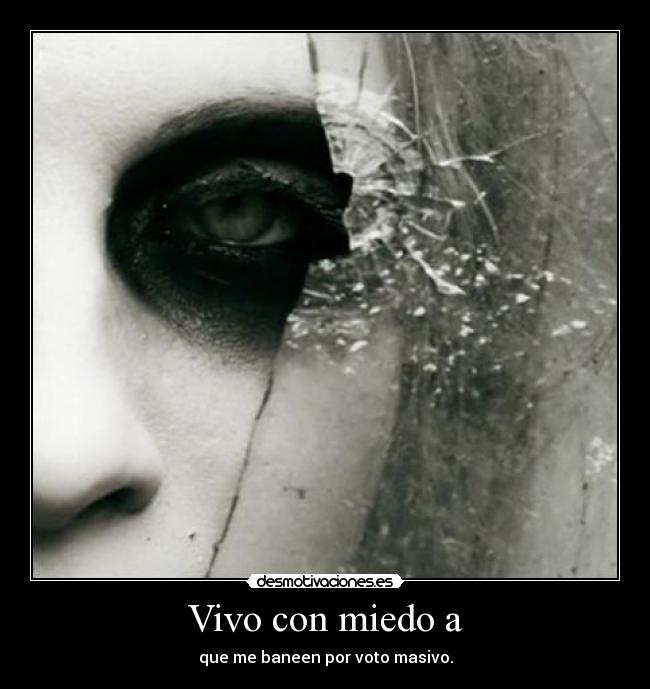 Vivo con miedo a -