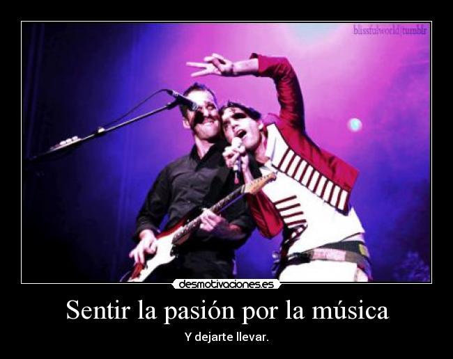 Sentir la pasión por la música -