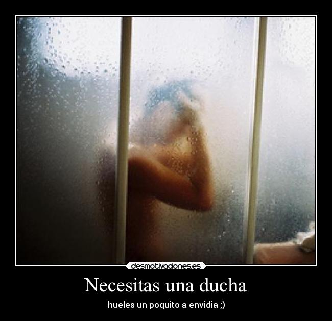 carteles ducha desmotivaciones