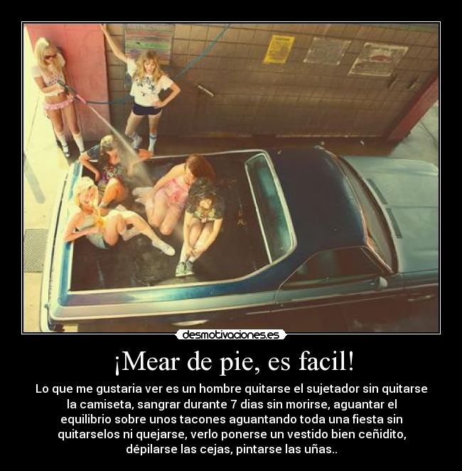 ¡Mear de pie, es facil! -