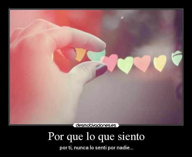 Por que lo que siento -