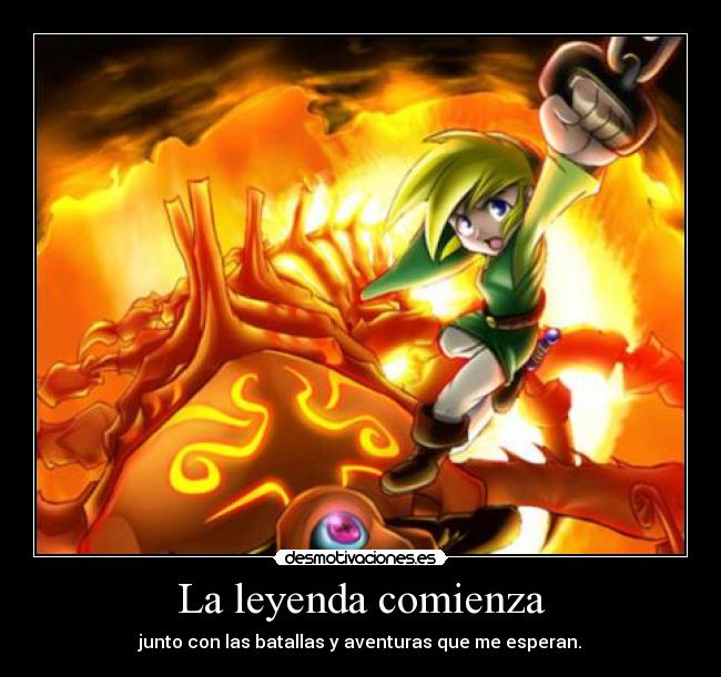 carteles link thelegendofzelda resubido leyenda comienza desmotivaciones
