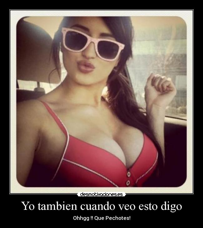 Yo tambien cuando veo esto digo - Ohhgg !! Que Pechotes!