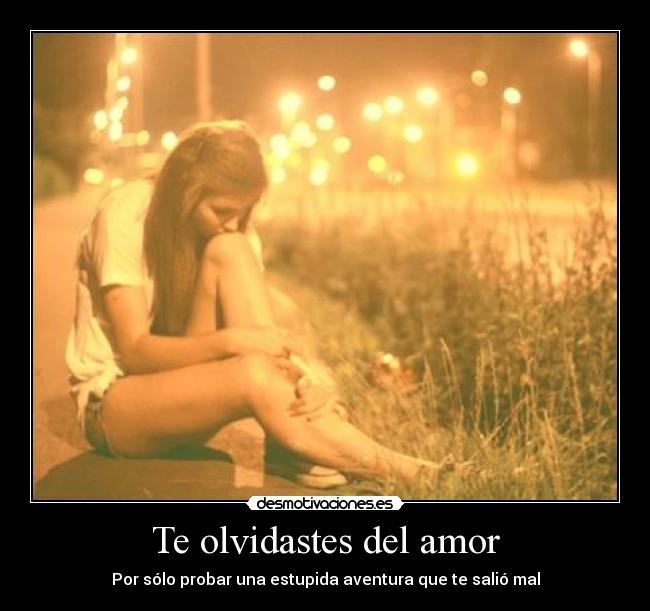 Te olvidastes del amor - 